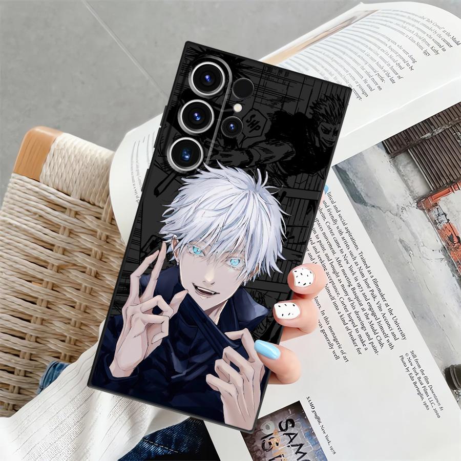 

Аниме J-ujutsu Cool Kaisen Чехол для Samsung Galaxy S25 Ultra S24+ S25+ S9 S20 S21 S22 S24 Plus S23 FE Мягкая задняя крышка телефона Galaxy S20+