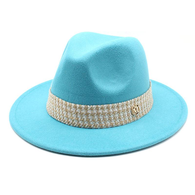 Woolen Hat Top Hat Jazz Hat Bow M Standard Woolen Hat