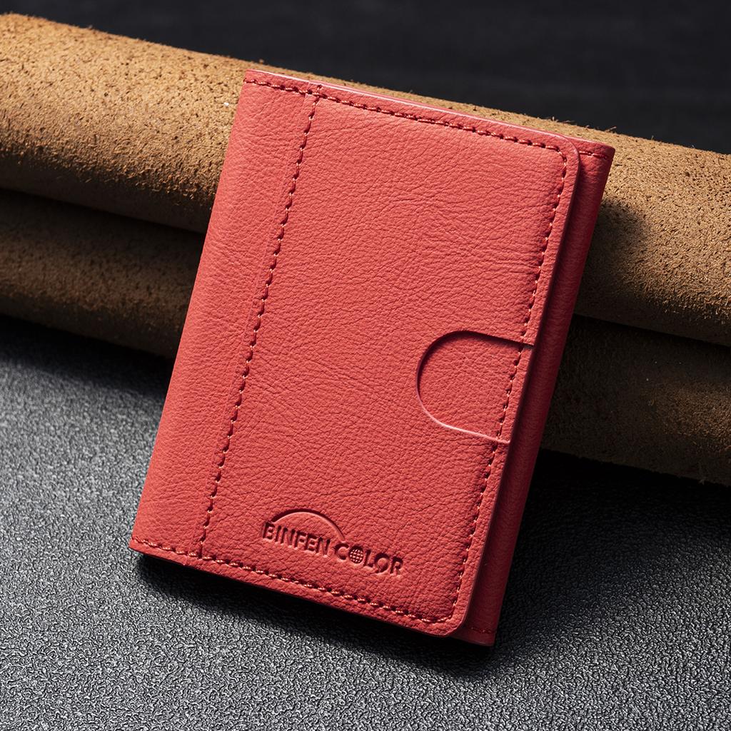 EUCAGR Artificial leather credit card magnetic elastic wallet(5 card slot)with strong magnetic accessories | ID card clip wallet