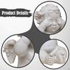 Angel Statue Resin Sculpture Decoration Retro Nordic Style Desktop Ornament for Living Room