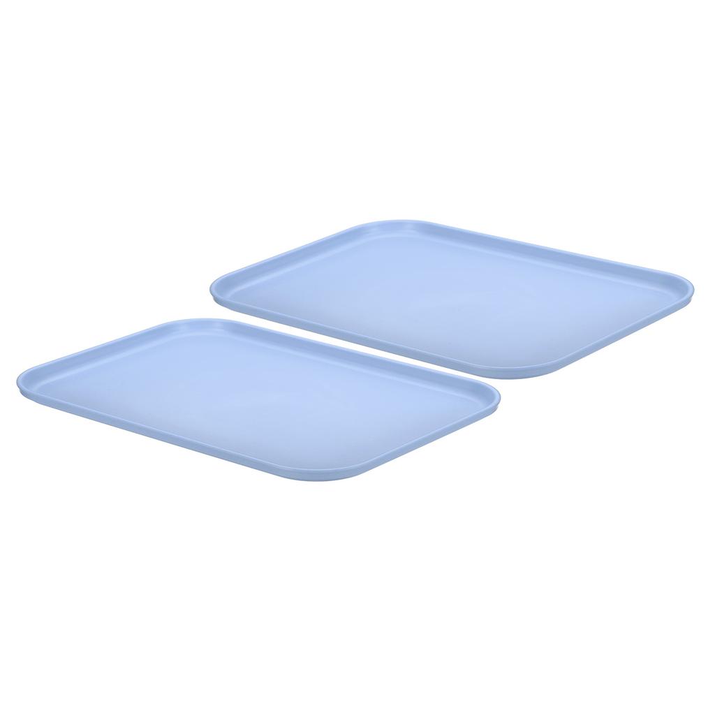 2pcs Plastic Serving Tray Anti-Slip Home Tea Fruit Dessert Tray Plastic Food Cooking Storage Tray for Party Kitchen Restaurant