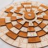 Classic Number Wooden Puzzle Round Turntable Brain Teaser Toy Number Puzzle  Children Learning