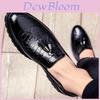 Elegant Men Brogue Tassels Casual Platform Formal Pumps Pointy Toe Shoes Slip On Loafers