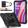 For Xiaomi Redmi Pad Pro 2024 5G 12.1 inch Case Kids Safe Silicon PC Shoulder Strap Shockproof Armor Stand Tablet Cover
