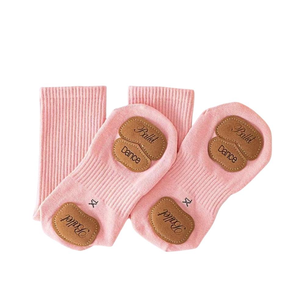

With Sole Pad Dance Socks Anti Slip Floor Sport Socks Fashion Women Socks Outdoor рожевий