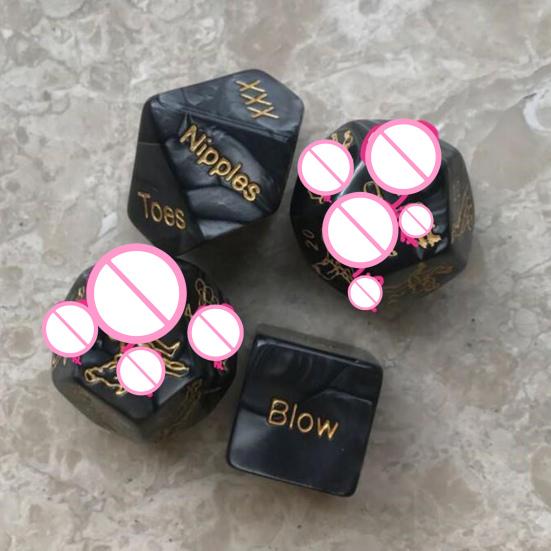 Juego de dados reutilizables sexis de 1/2/4/5 Uds., diseño luminoso y emocionante, juguete complicado para Club nocturno para diversión sin fin