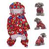 Full Belly Wrap Dog Raincoat Leash Hole Built-in Dog Poncho Pet Rain Coat  Park Walk Travel