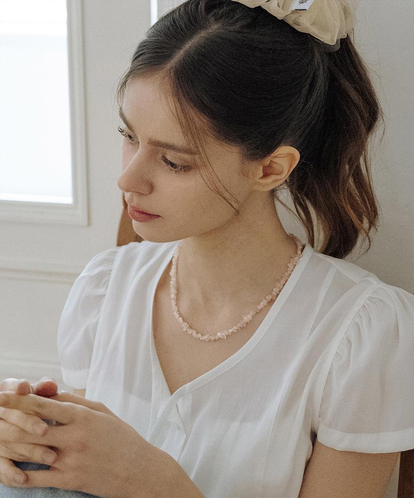 Has Hml010 Stone Chip Necklace