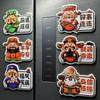 God of Wealth Cartoon New Year's Festive Chinese 3d Cartoon Refrigerator Magnet Resin Fridge Magnet for Kitchen Decoration