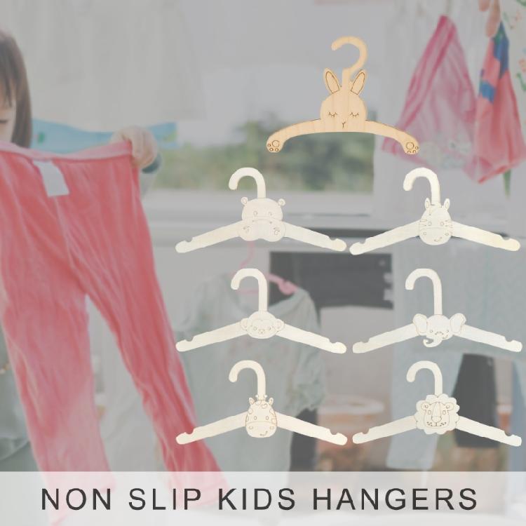 Multipacks of 10 Sturdy Wood Materials Nursery Hangers Gentle on Baby Clothes without Slip Features Home Accessory