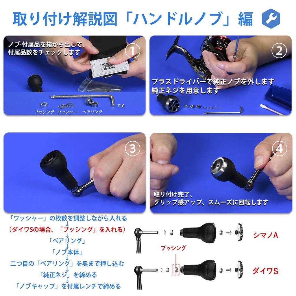 Gomexus C27 Reel Handle Replacement Cork 27mm Knob for Daiwa Type S and Shimano Type A Caldia Spinning and Baitcasting Bass Light Game Knob, Handles,