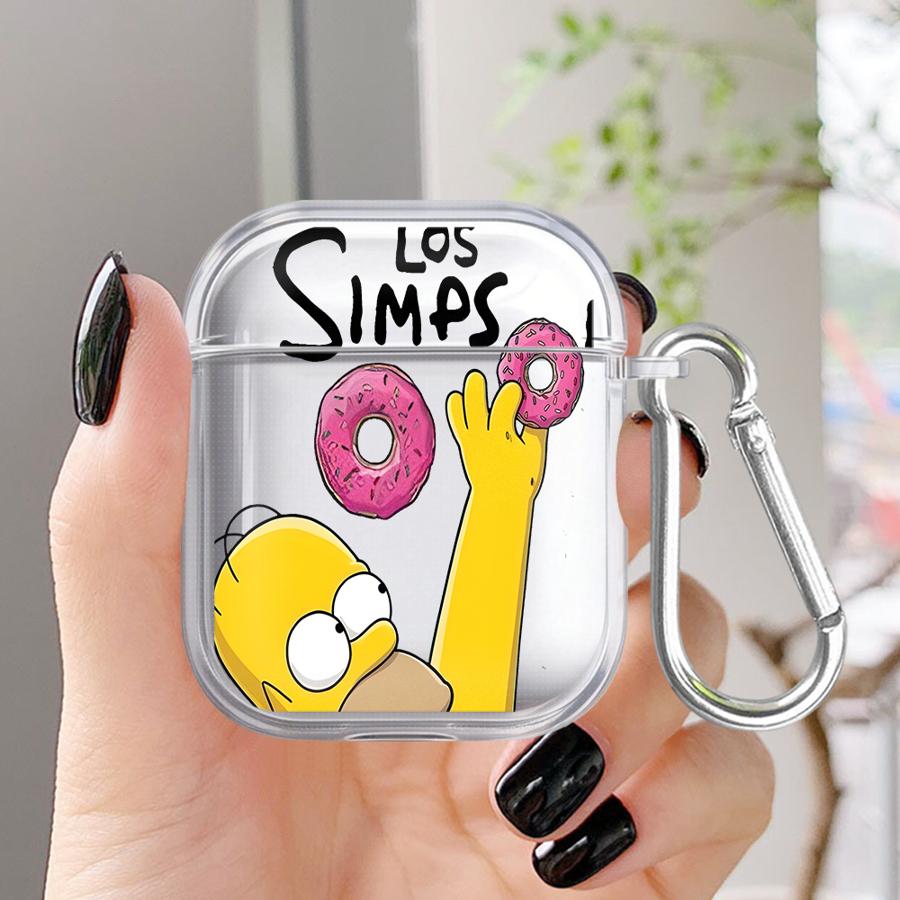 Case For Airpods Pro Pro3 2 4 1 3 Pro2 Clear Earphone Cases Cover Cartoon The S-simpsons