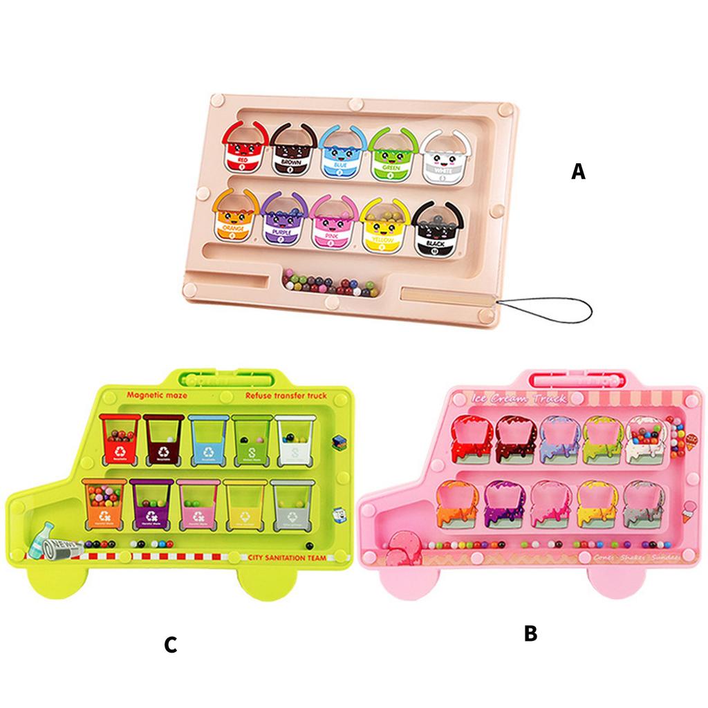 Sensory Magnetic Maze Board Educational Puzzle Sorting Game for Toddler Fine Motor Skill Learning Development Toy