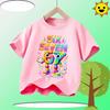 67 Brainrot Children 100% Polyester T-Shirt Boys' Sports Shirt Girls' Casual Top Summer Short Sleeve Personalized Cartoon Print