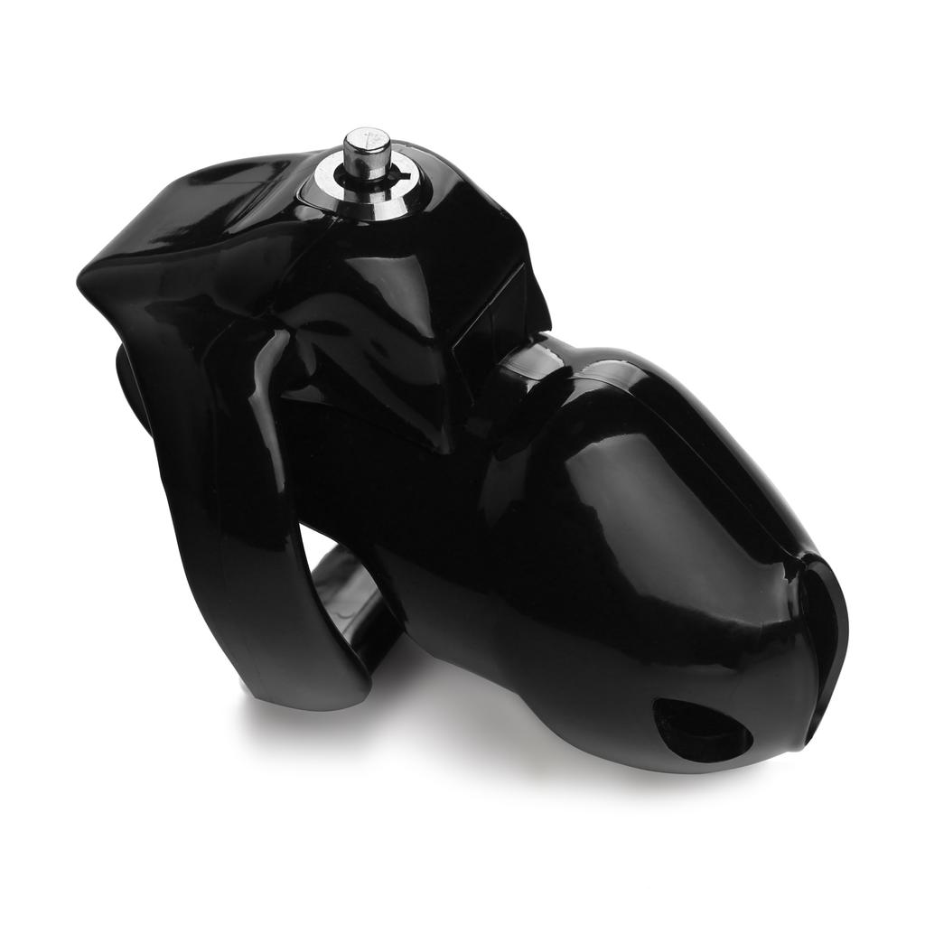 HT-V5 Clear Design Ring Harz Keuschheitsgürtel/Gürtelkäfig Holy Trainer Click &