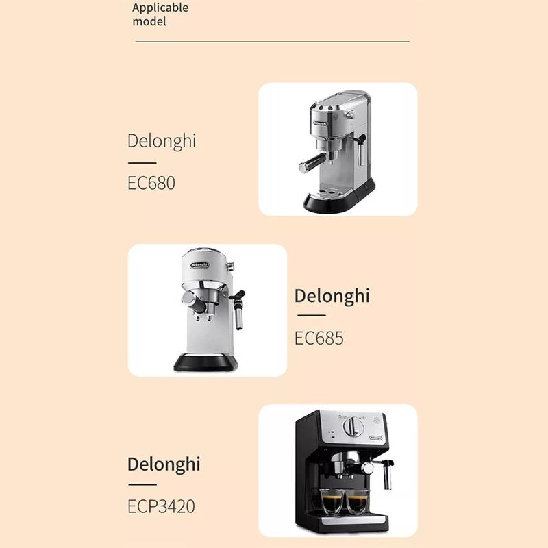 51mm bezedný portafiltr pro kávu s dřevěnou rukojetí pro DeLonghi Dedica EC680 EC685 náhradní filtrační košík příslušenství pro baristy