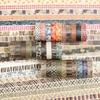 30 Rolls Vintage Washi Tape Pack Retro Basic Patterns Decorative Masking Tape for DIY Crafts Bullet Journal Supplies A3481
