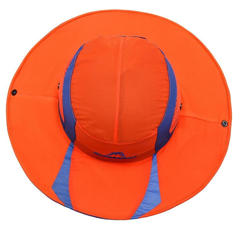 New bucket hat summer mountaineering windproof women's sun protection breathable light sun protection fishing