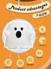 Ghost Night Light: Cute Tap & Timer Bedside Sleep Companion with Charging Atmosphere, Perfect for Fun Pranks & Gifts.