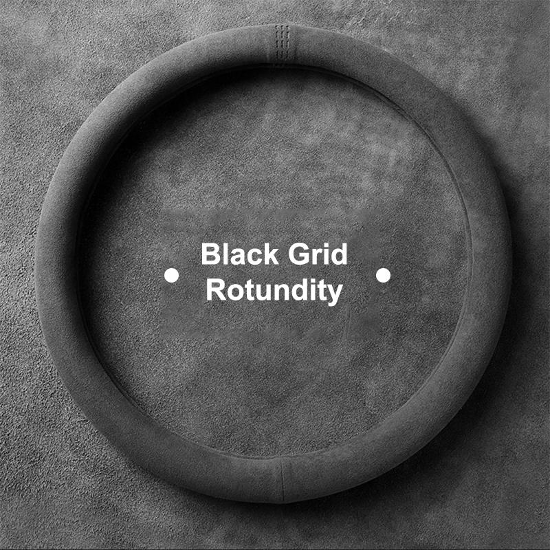 

Steering Wheel Protector Universal Cowhide Suede Steering Wheel Cover Wrap 37-38Cm Breathable Steering Covers C