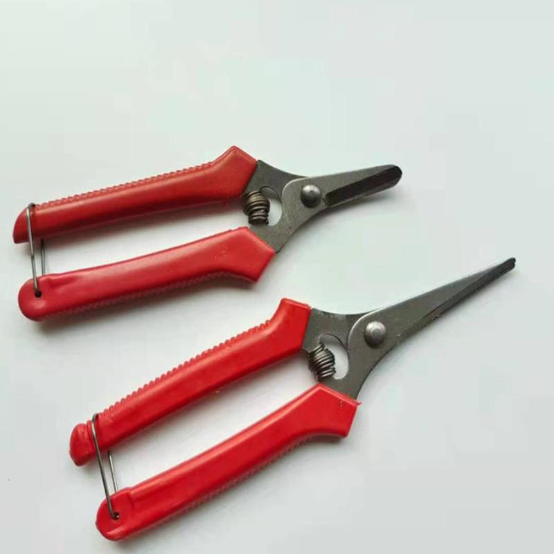 1Pcs High Carbon Steel Gardening Pruning Shears Non Slip Handles Straight Curved Tips For Fruit Thinning Orchard Garden Trimming