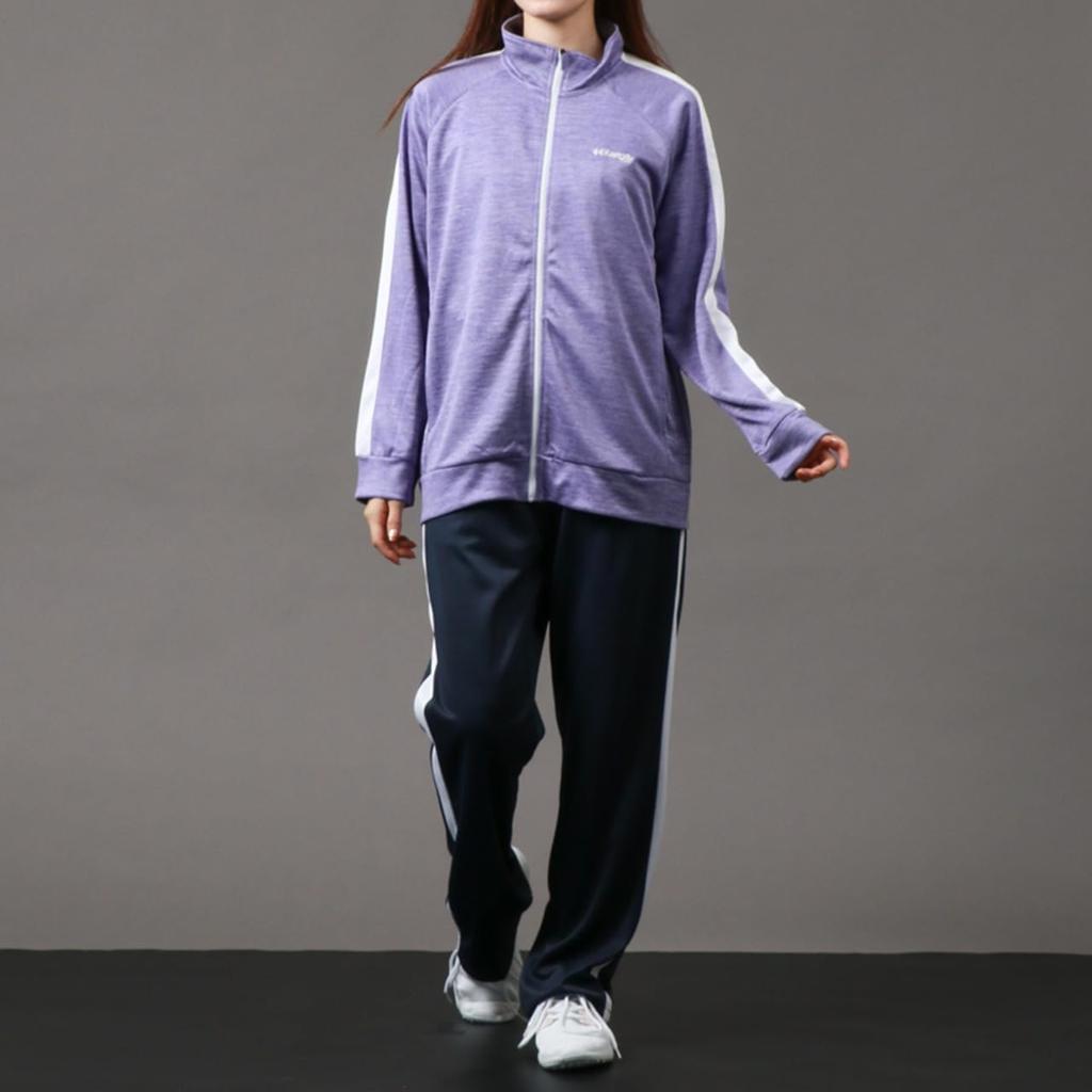 Kaepa Tracksuit Side UV Long Track Perfect for and Purple Women's Set, Panels, Moisture-Wicking, Quick-Drying, Protection, Stretch, Sleeves, Jacket,