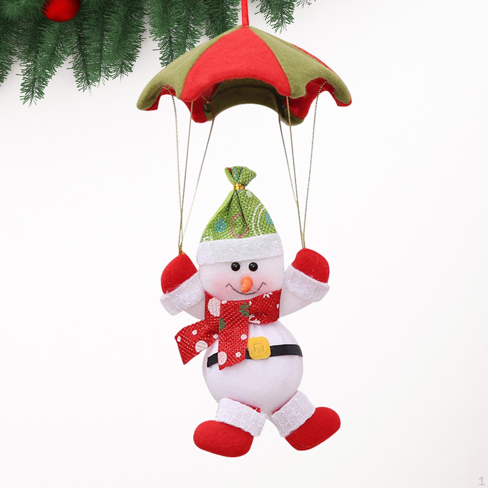 

Parachute Santa Claus Hanging Traditional Cute Xmas Tree Pendant Decoration for Party Photo