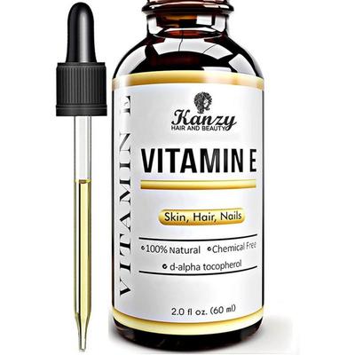 Kanzy 100% Natural Vitamin E Oil Serum 60ml D-Alpha Tocopherol Anti-Wrinkle