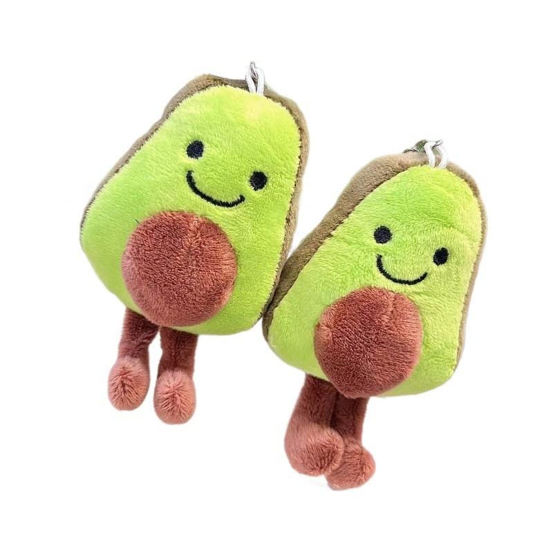 Capybara Playful Avocado Plush Toy Adorable Keychain Perfect For Accessories Bag