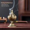 Auspicious Clouds Sandalwood & Agarwood Coil Incense for Indoor Aromatherapy - Long-lasting Deodorizing Incense Burner Censer