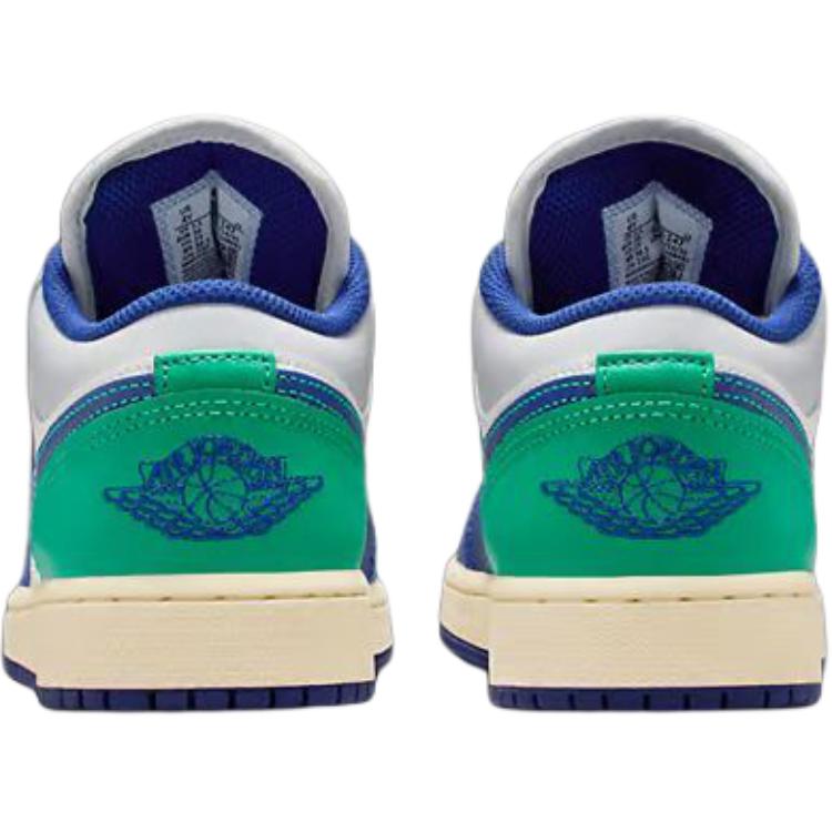Air Jordan 1 Low GS Rare Air Sail Stadium Green Neutral Grey Deep Royal Blue 553560-147
