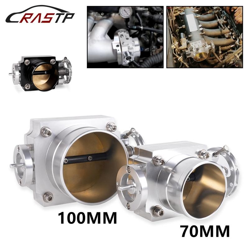 RASTP-Universal 70mm/100mm High Flow Alloy Aluminum CNC Billet Intake Throttle Body RS-THB192