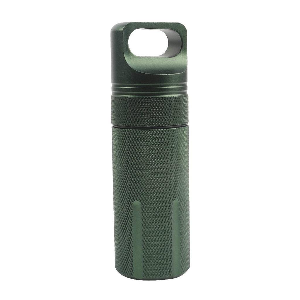 1 Piece Outdoor Aluminum Alloy Waterproof Can Sealed Storage Box Portable Medicine Bottle Outdoor Emergency Product Storage Box