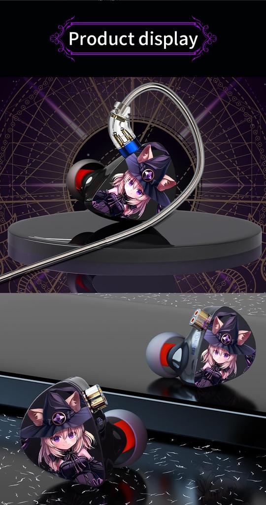 CVJ Nightelf Yinyoo Kabelgebundene Kopfhörer Kopfhörer Ohrhörer Versilbertes Kabel Stange Zweikanal 3 Einheiten DLC Diamantmembran 3DD Ergonomie Austauschbar