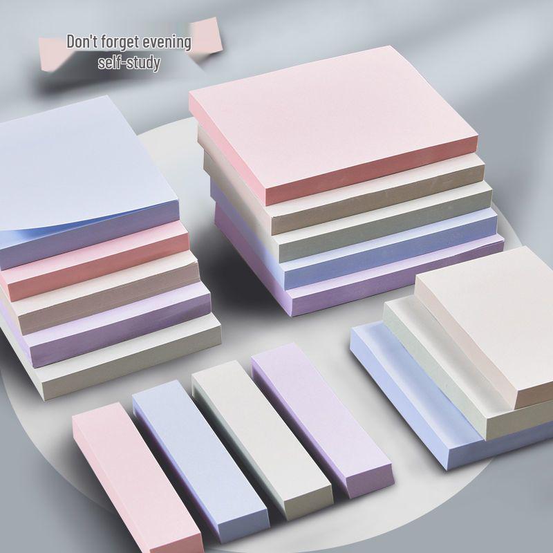 Morandi Korean-Style Sticky Notes - Medium, Strong Adhesive Memo Strips