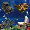 Aquarium Resin Simulation Octopus Submarine Fish Tank Landscaping Ornament Decor