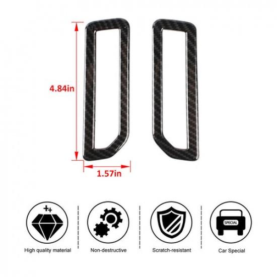 Front A Pillar Air Outlet Vent Cover For Ford Bronco -2024 ABS Carbon Fiber