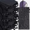 Drawst Closure Drawstring Storage Pouch Lightweight Durable Dustproof Waterproof Dustproof Pouches Portable Black
