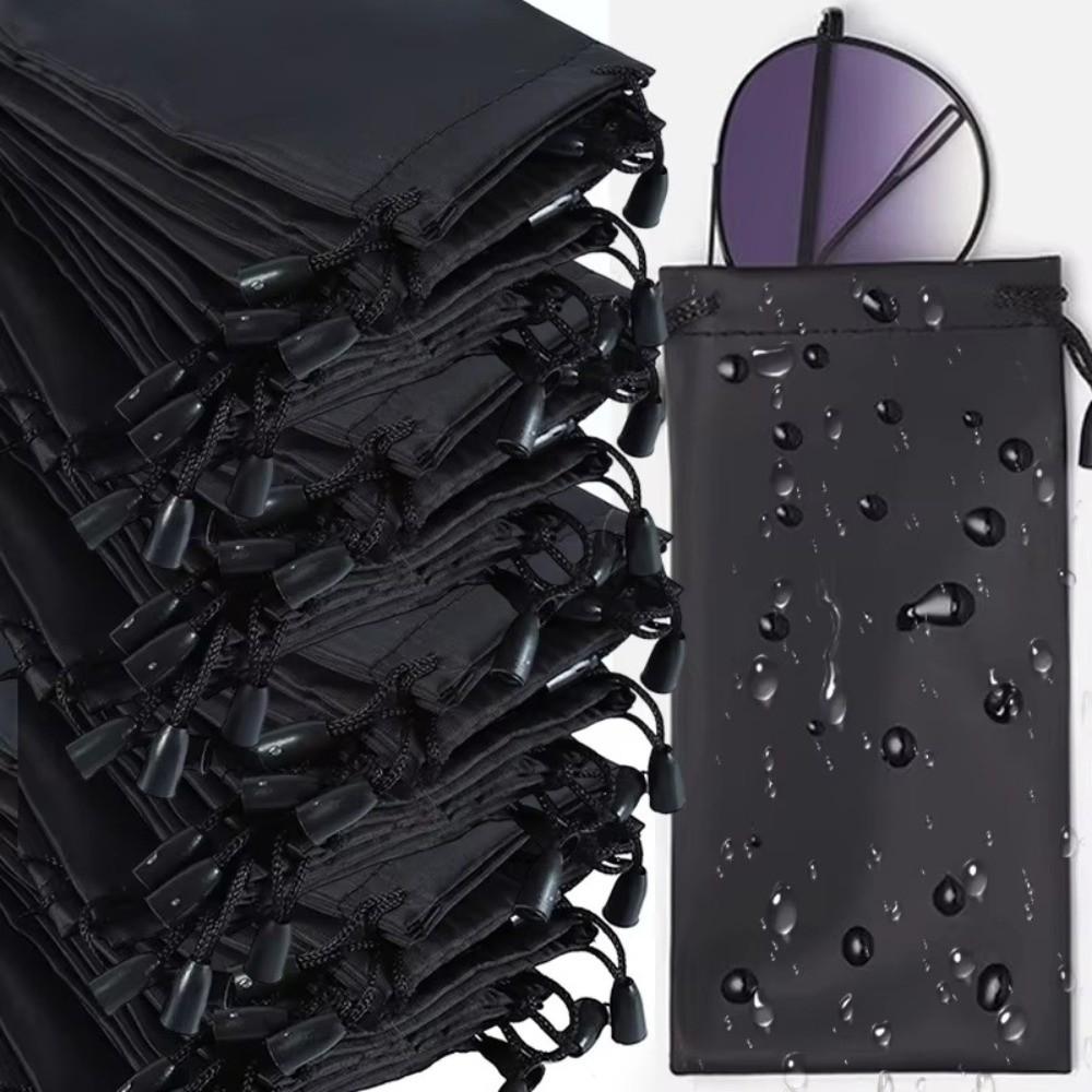 Drawst Closure Drawstring Storage Pouch Portable Dustproof Waterproof Dustproof Pouches Black Lightweight Durable