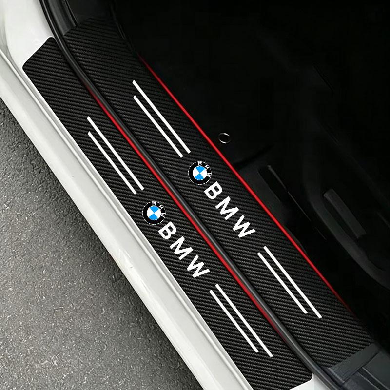 Carbon Fiber Car Sticker Auto Door Threshold Waterproof Stickers For BMW M X5 E70 E91 F11 F30 F31 F10 X3 F25 E30 E46 Accessories Mkhr65