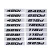 IPPLRUAG (Kleiner Laden) 3D ABS Buchstaben Auto Kofferraum Heck Emblem 420d 428d 430d