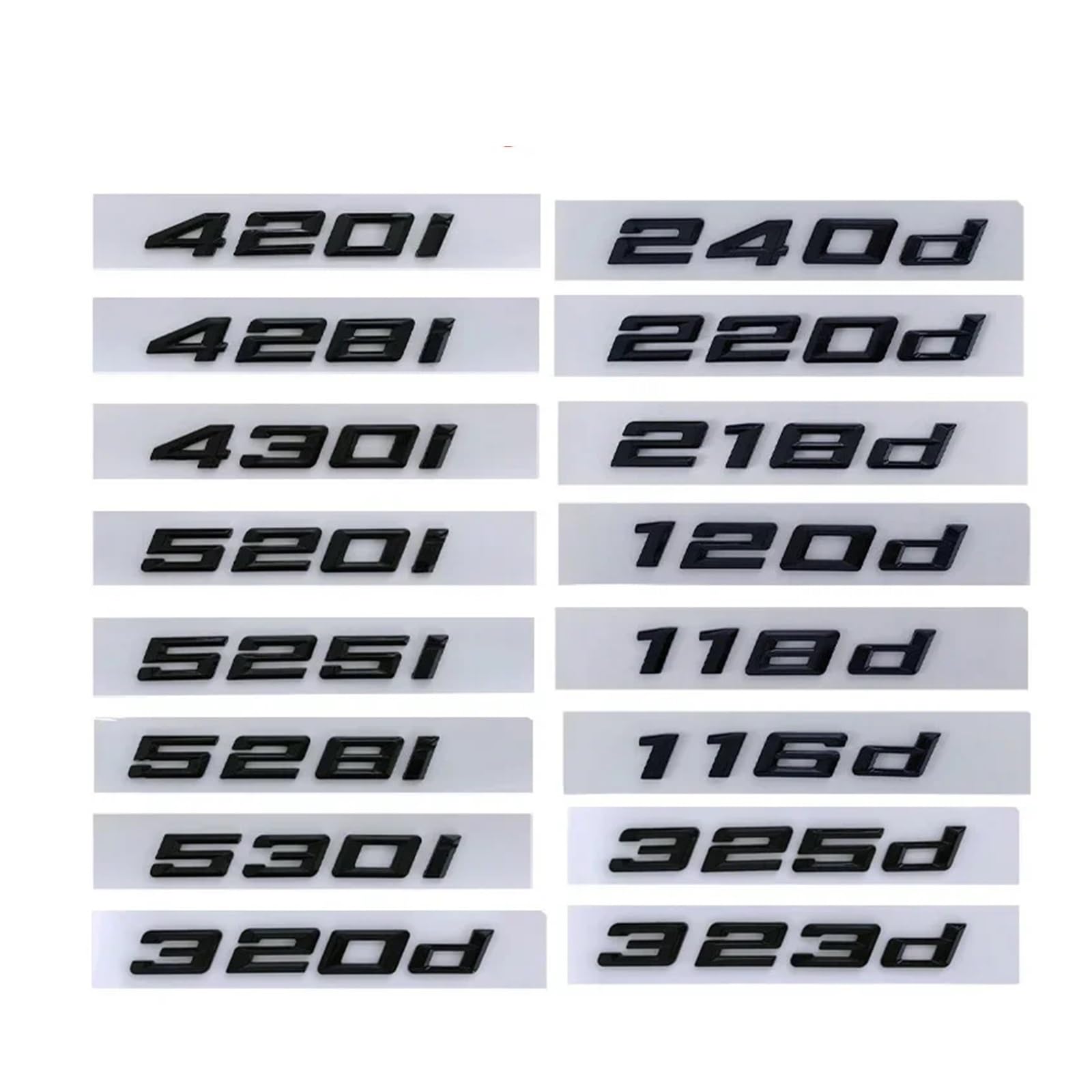 IPPLRUAG (Small Store) 3D ABS Letter Car Rear Trunk Badge Emblem 420d 428d 430d 420d