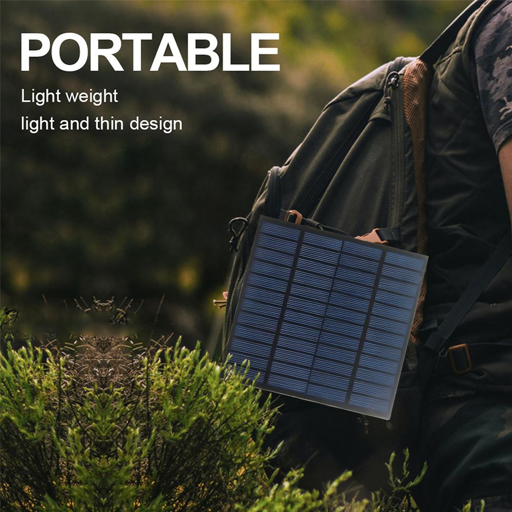 3 Solar Panel 18.6 Percent High-Efficiency Polysilicon Power IPX6 Waterproof 250mA Photovoltaic Module 12 Volt Solar Panel for Smart