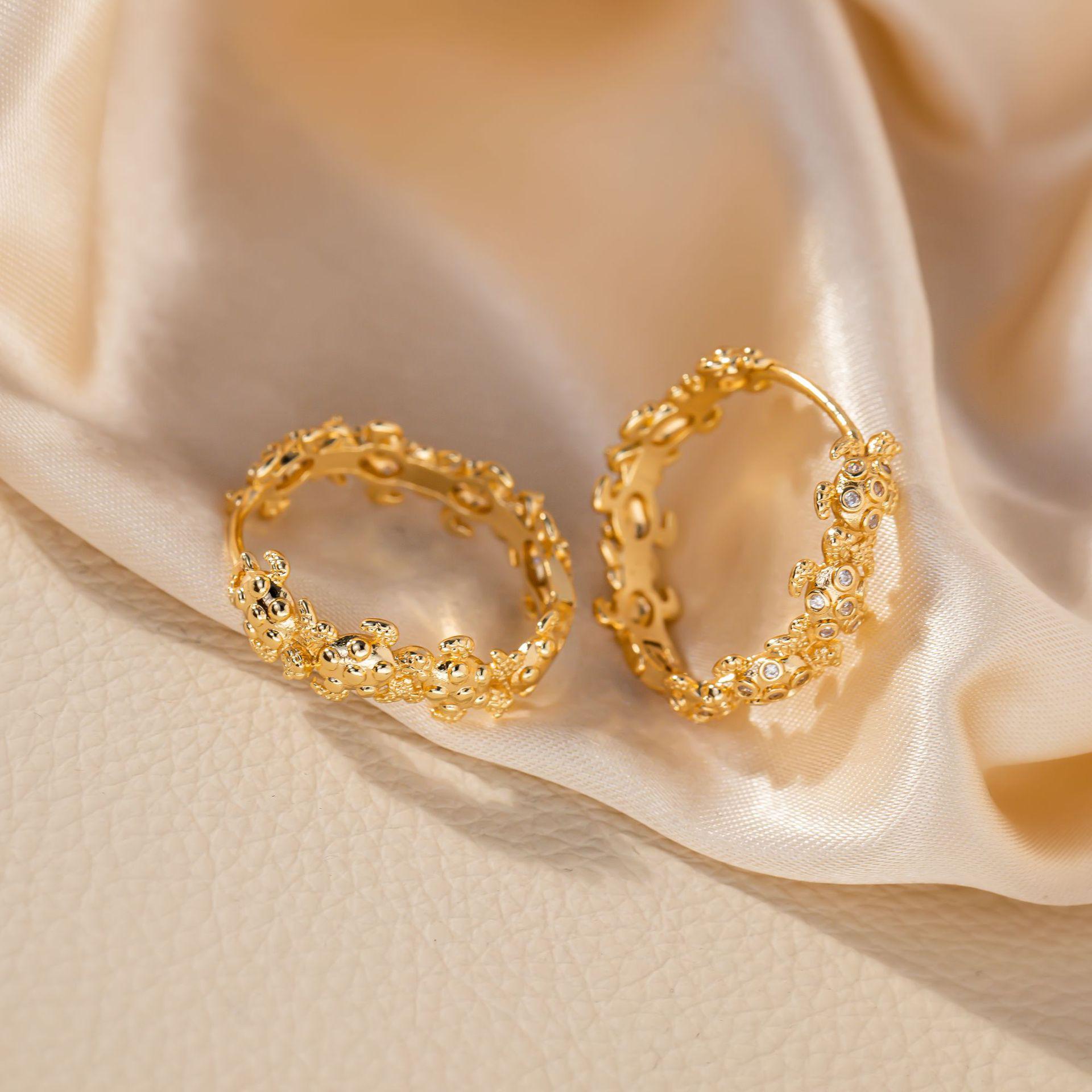High-End Unisex Zirconia Animal Earring Drops - European  American Fashion Series