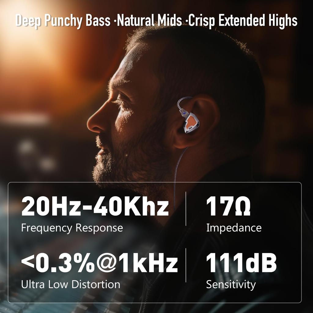 HIDIZS MS2 PRO Earphones Zinc Alloy Body & Synthetic Leather Panels Dual Magnetic 10.2mm Drivers (1DD+1BA) Hybrid Wired Earphones Triple Filter x