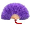 Chinese Handheld Feather Fan Colorful Show Dance Fan Art Fans Cosplay Props Fan  Home Decoration