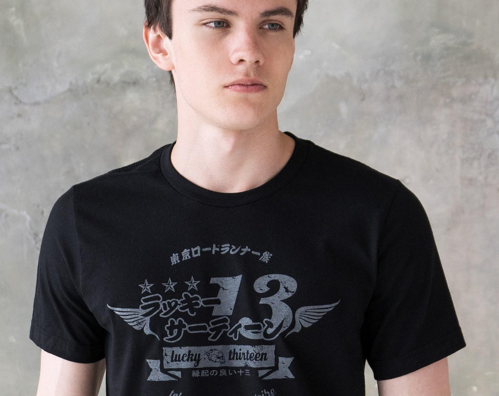 Tokyo Roadrunner T-Shirt, Japanese Biker Style, Retro Design S