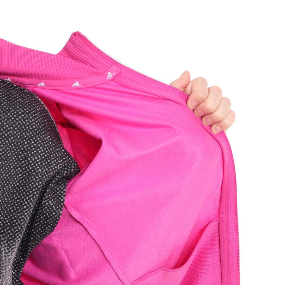 Adidas Essentials Print Tracksuit Set for Fuchsia J160 All-Over Kids, KOS14, Semi-Sid (IS2558),