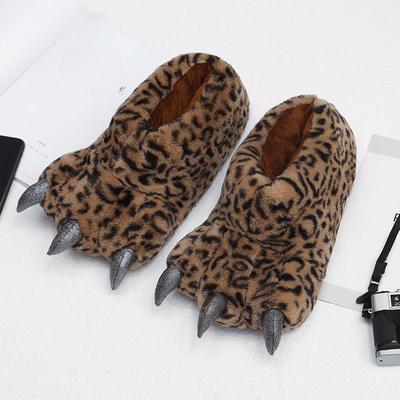 Unisex Robustní Boty Bigfoot Dámské Pantofle Medvědí Tlapa Pár Pánské Pantofle Domácí Vnitřní Huňaté Pantofle Velikost 36-45 Dámské Boty