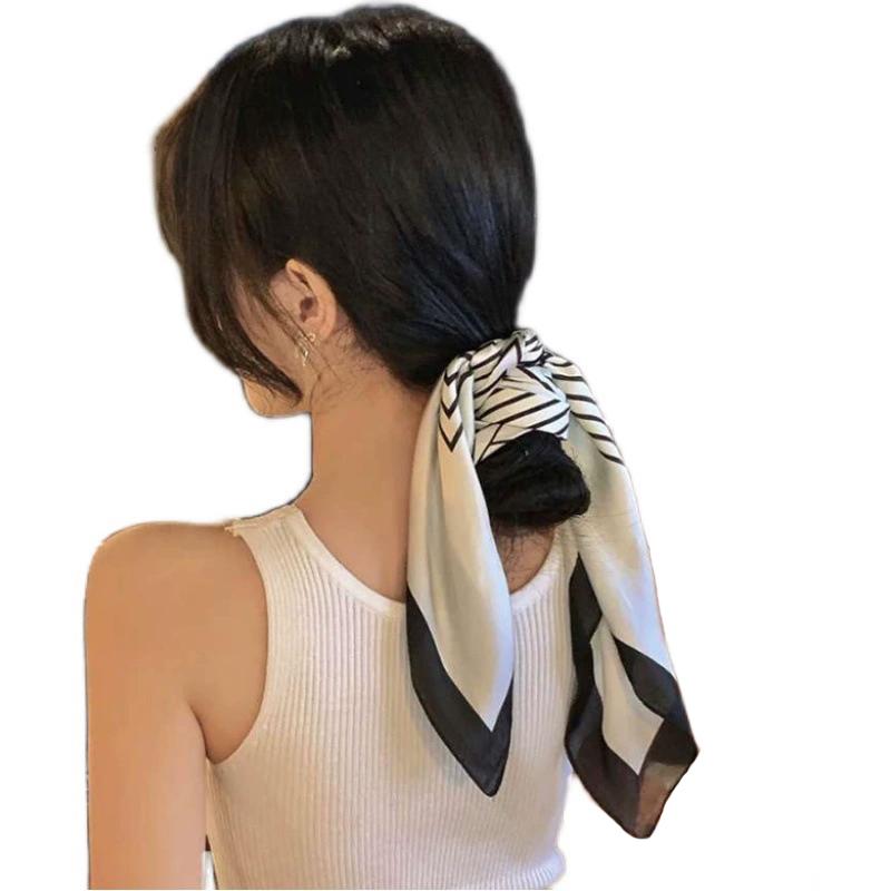 Neuer Luxus Schmaler Kurzer Twill Seidenschal Für Damenkleidung Halstücher Haarband Seidenband Kleiner Taschengriff Schal Damen Krawatte